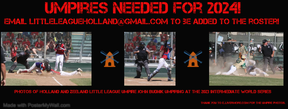 Umpires Needed!
