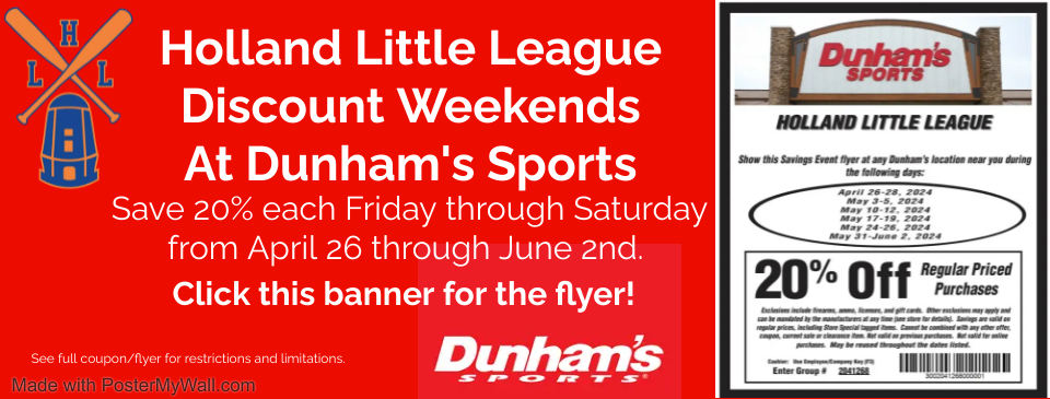 Dunham's Discount Weekends!